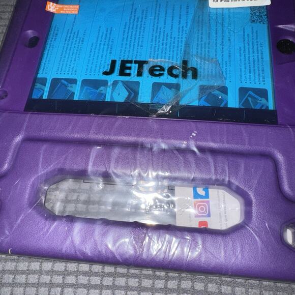 JETech Case for iPad mini 5/4/3/2/1 Purple Built-in Screen Protector NEW - Picture 3 of 4